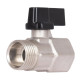 Кран кульовий міні Thermo Alliance Forte 1/2" ВЗ прямий, півметелик SF266W15