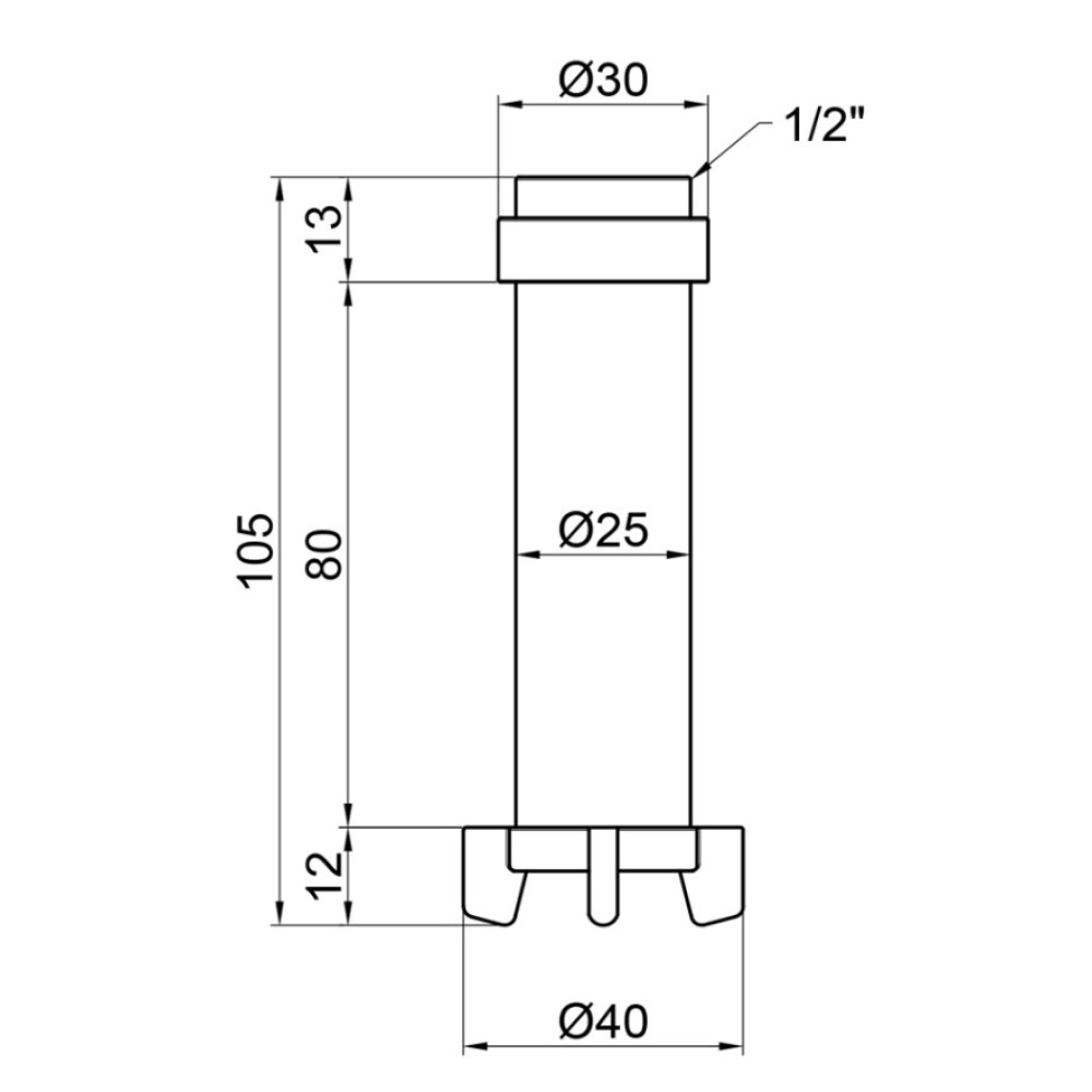 Фільтруючий картридж Thermo Alliance Standart 1/2"х3/4" для самопромивного фільтра SF127FW1520