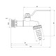 Кран шаровой для полива Thermo Alliance Standart 3/4" С ручка-рычаг SD140W20