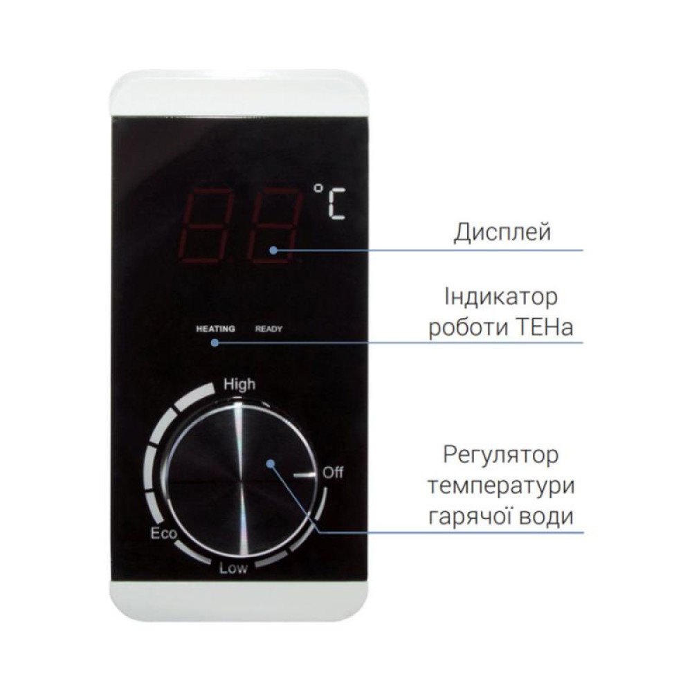 Водонагреватель электрический Thermo Alliance, 2,0 кВт, "сухой" ТЭН, 80 л вертикальный, цилиндрический, белый (D80V20J3DK)