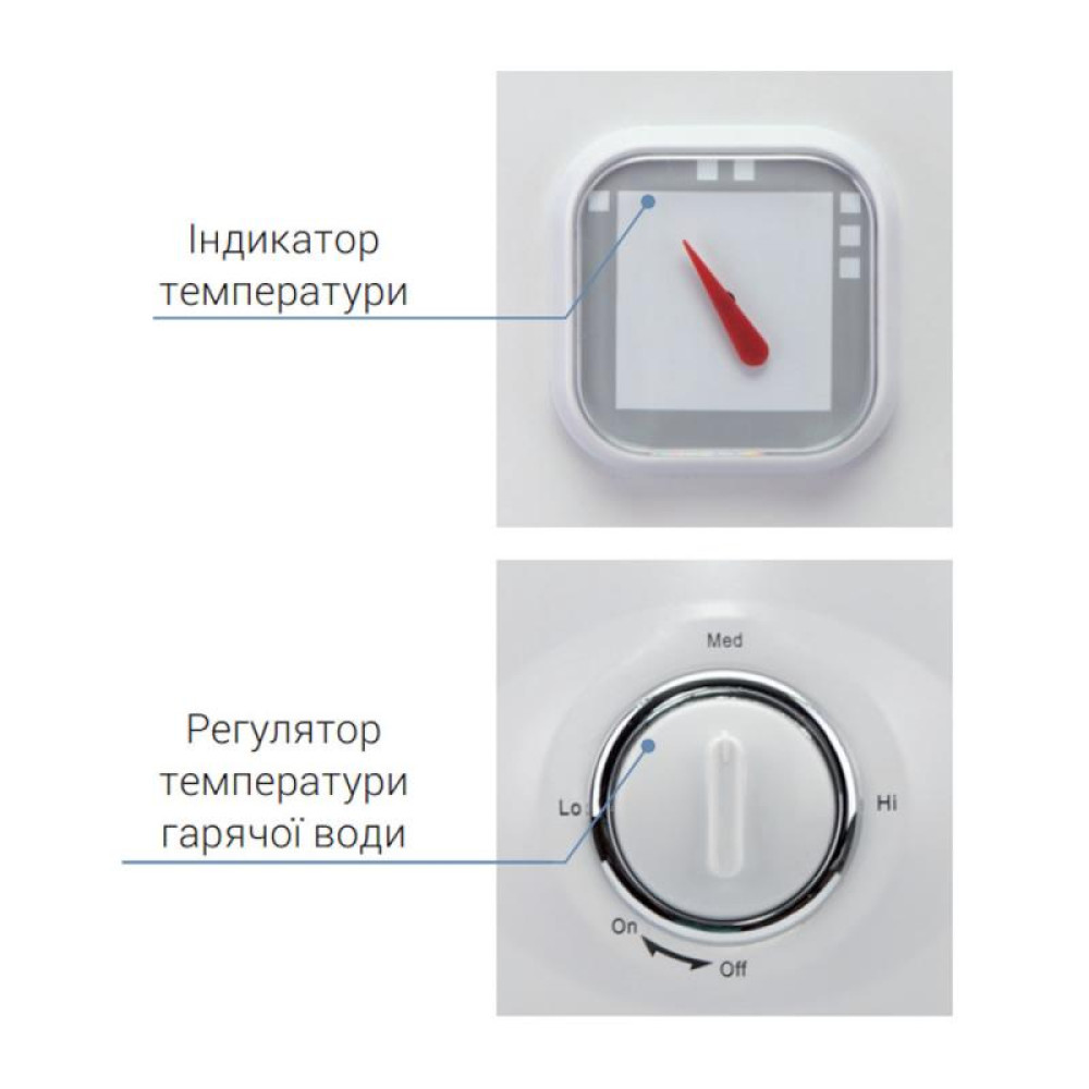Водонагрівач електричний Thermo Alliance, 1500 Вт, "мокрий" ТЕН, 50 л універсальний, циліндричний, білий (D50VH15Q2)