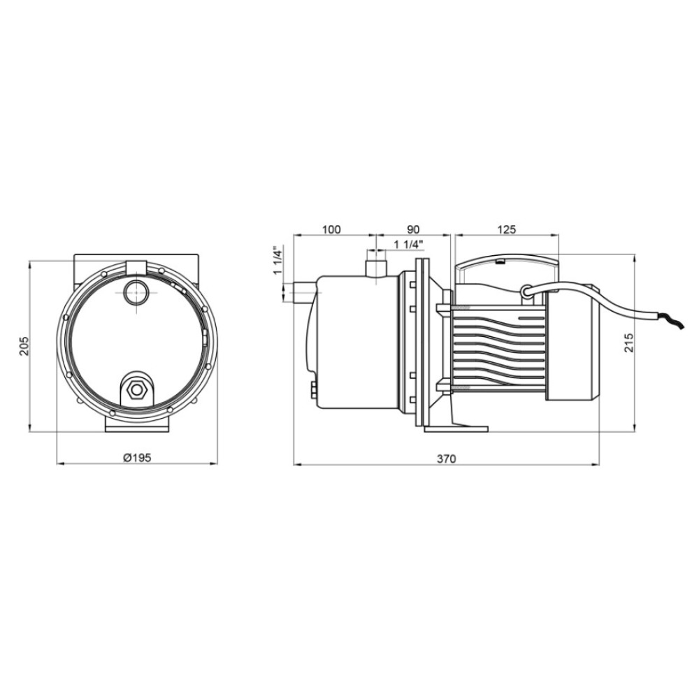 Насос самовсасывающий центробежный Thermo Alliance D-JDTm-100