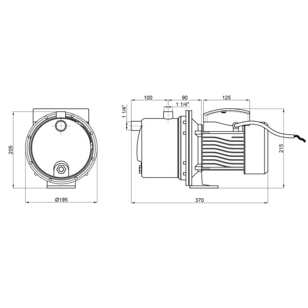 Насос самовсасывающий центробежный Thermo Alliance D-JDTm-125