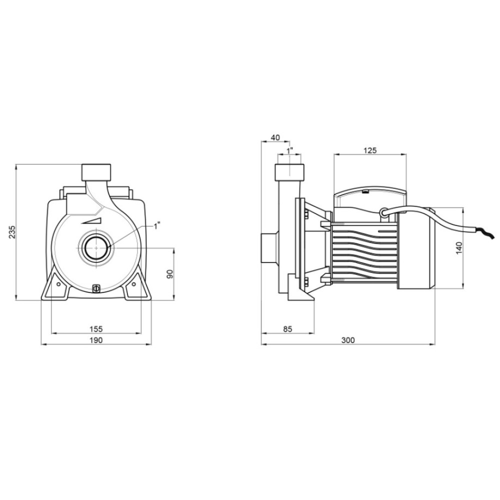 Насос поверхностный центробежный Thermo Alliance CPm158/1