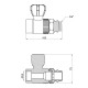 Кран кульовий радіаторний PPR Thermo Alliance 25х3/4" прямий DSW429