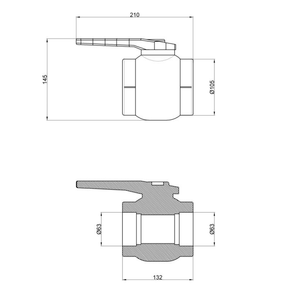Кран кульовий PPR Thermo Alliance 63 DSW119