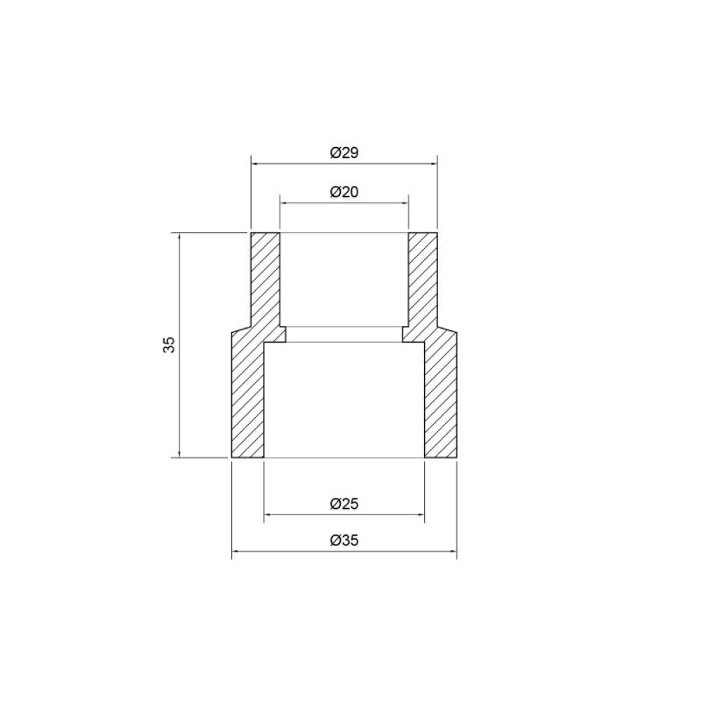 Муфта PPR Thermo Alliance 25х20 перехідна DSB101