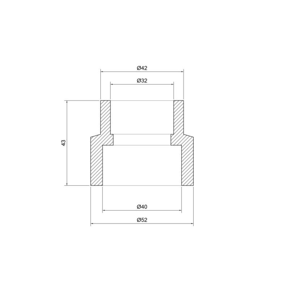 Муфта PPR Thermo Alliance 40х32 перехідна DSB106