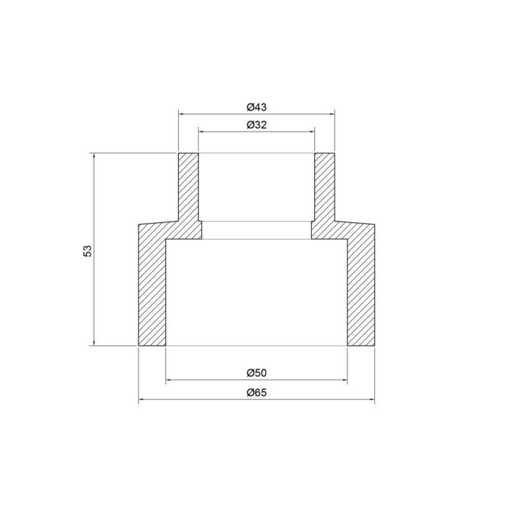 Муфта PPR Thermo Alliance 50х32 перехідна DSB109