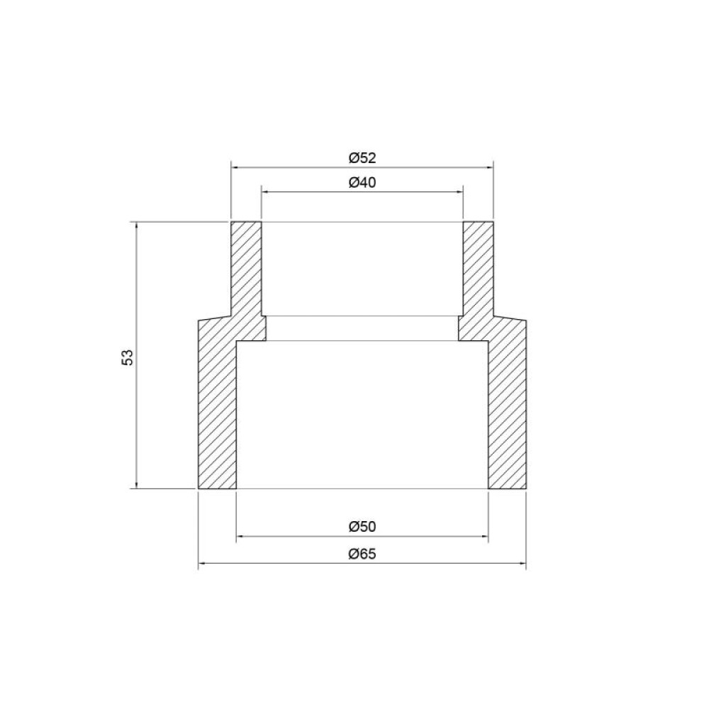 Муфта PPR Thermo Alliance 50х40 перехідна DSB110