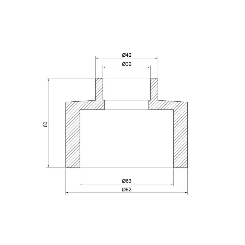 Муфта PPR Thermo Alliance 63х32 перехідна DSB113