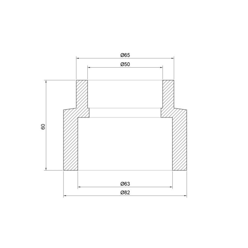 Муфта PPR Thermo Alliance 63х50 перехідна DSB115