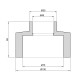 Муфта PPR Thermo Alliance 75х40 перехідна DSB117