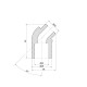 Кутник PPR Thermo Alliance 20, 45° DSE901
