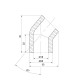 Кутник PPR Thermo Alliance 20, 45° DSE101