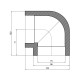 Кутник PPR Thermo Alliance 75, 90° DSE007