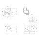 Кутник PPR Thermo Alliance 20х1/2" ВР, під гіпсокартон DSH901
