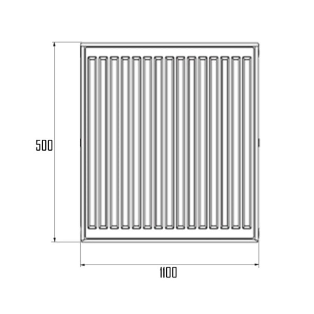 Радиатор стальной Thermo Alliance TA225001100K 22 тип 500x1100 мм боковое подключение