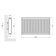 Радиатор стальной Thermo Alliance TA226001000K 22 тип 600x1000 мм боковое подключение