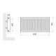 Радиатор стальной Thermo Alliance IMAS 22 тип 500x1400 мм нижнее подключение (TAI225001400V)