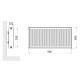 Радиатор стальной Thermo Alliance IMAS 22 тип 600x900 мм нижнее подключение (TAI22600900V)