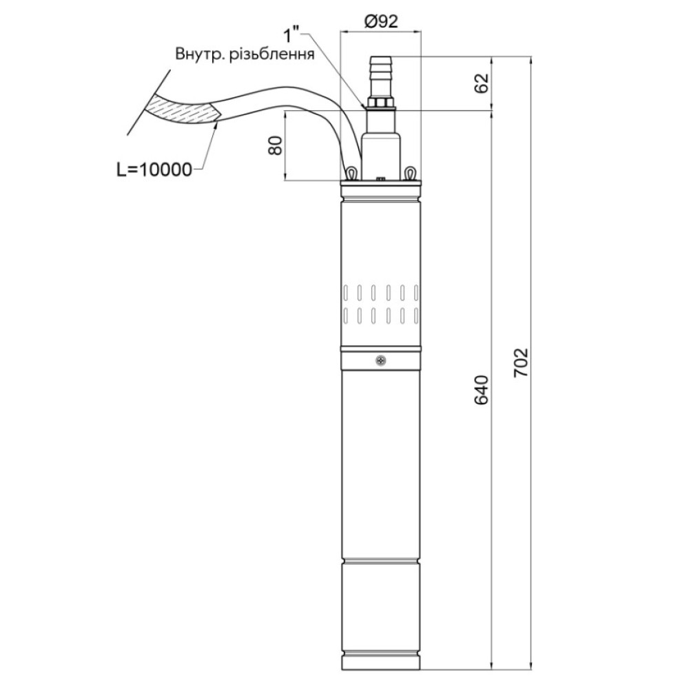 Насос скважинный шнековый Thermo Alliance 4QGM1,2-100-0,75 (TA4QGM12100075075)