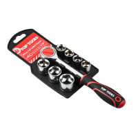 Набір змінних головок з тріскачкою Top Tools 3/8" 8 предметів 38D142