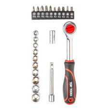 Набор торцевых гаечных ключей Top Tools 1/4" 23 предмета 38D505