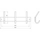 Планка з гачками Globus Lux BQ9435-3