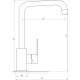 Смеситель для кухни TOPAZ BARTS TB 07423-H36