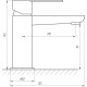 Змішувач для раковини TOPAZ BARTS TB 07202-H36