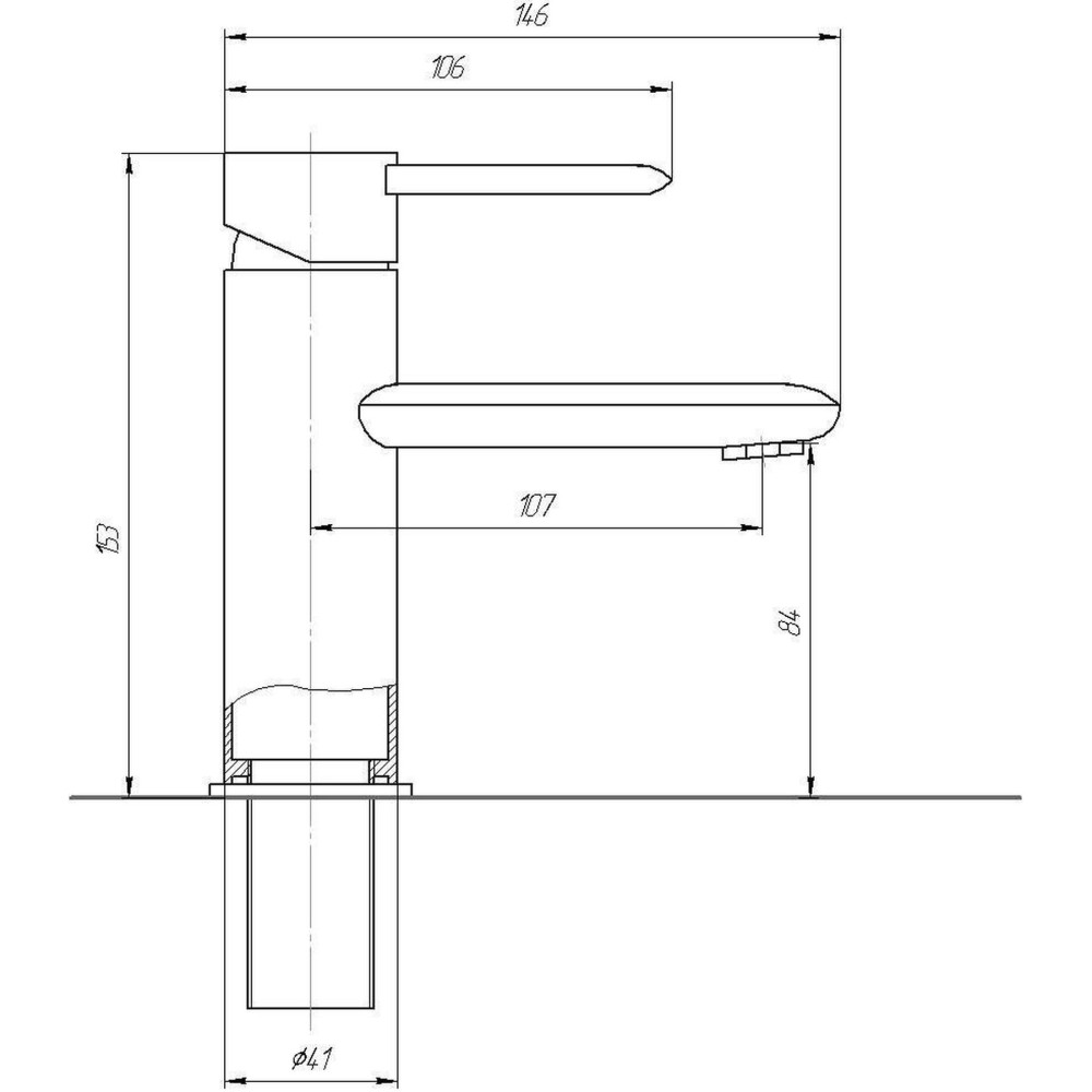 Змішувач для раковини TOPAZ CORSICA TC 16221-H48