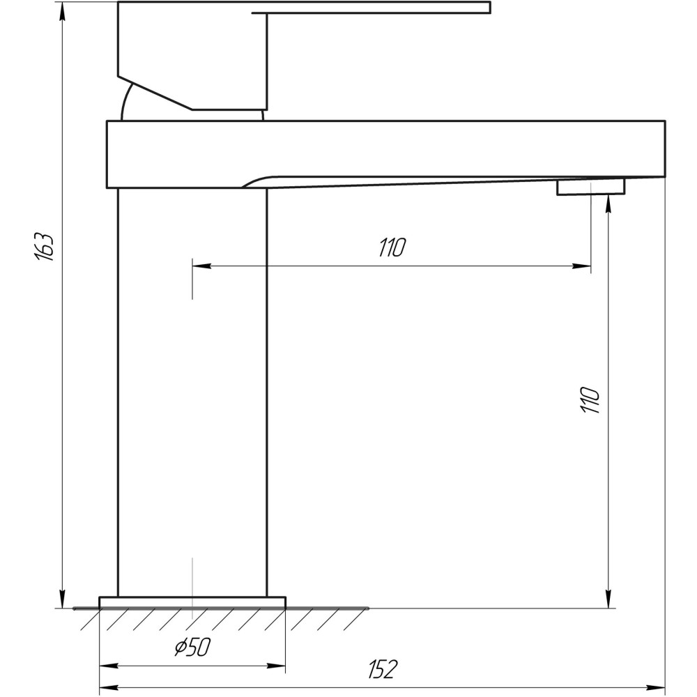 Змішувач для раковини TOPAZ SARDINIA TS 08221-H20-BB