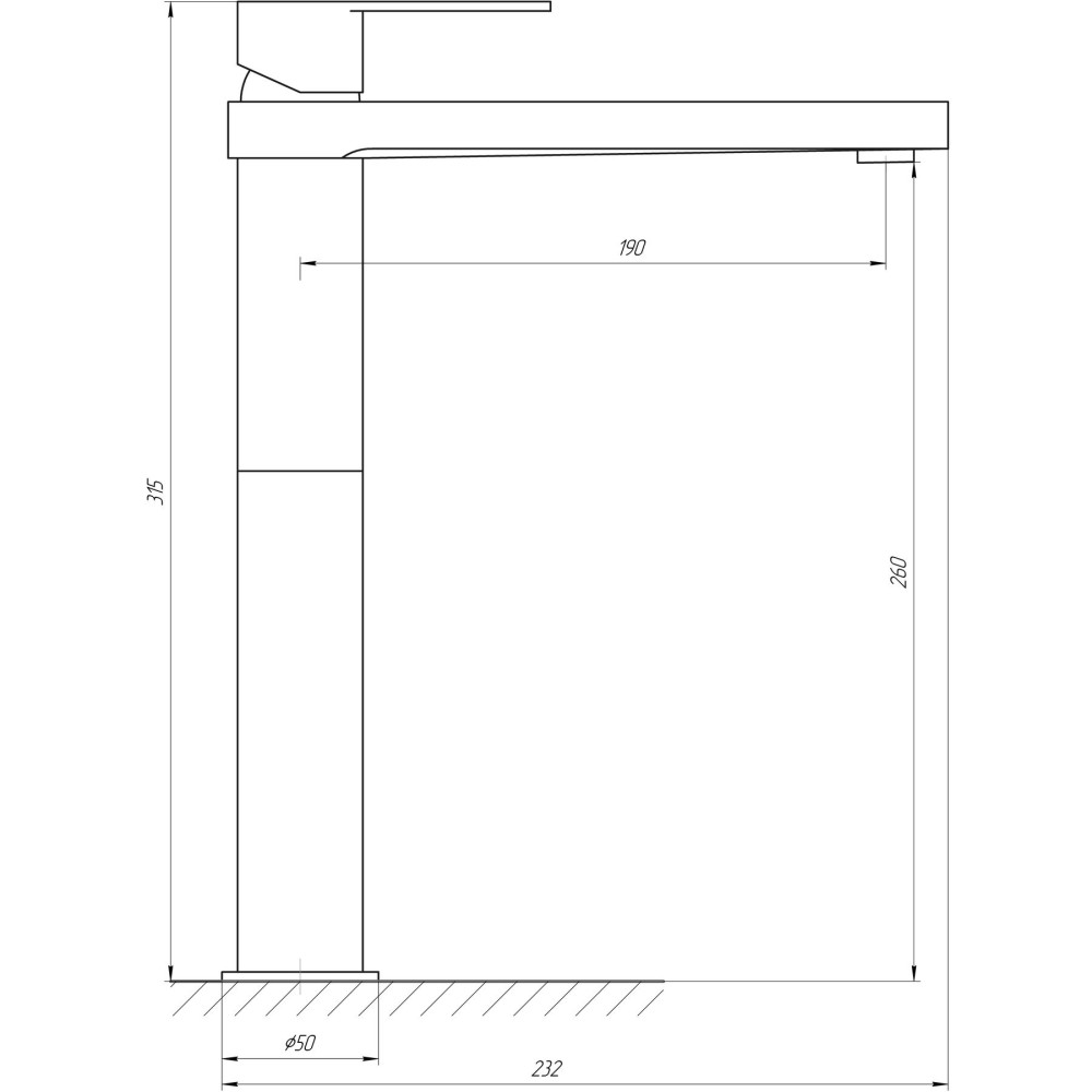 Змішувач для раковини TOPAZ SARDINIA TS 08223-H20-BB