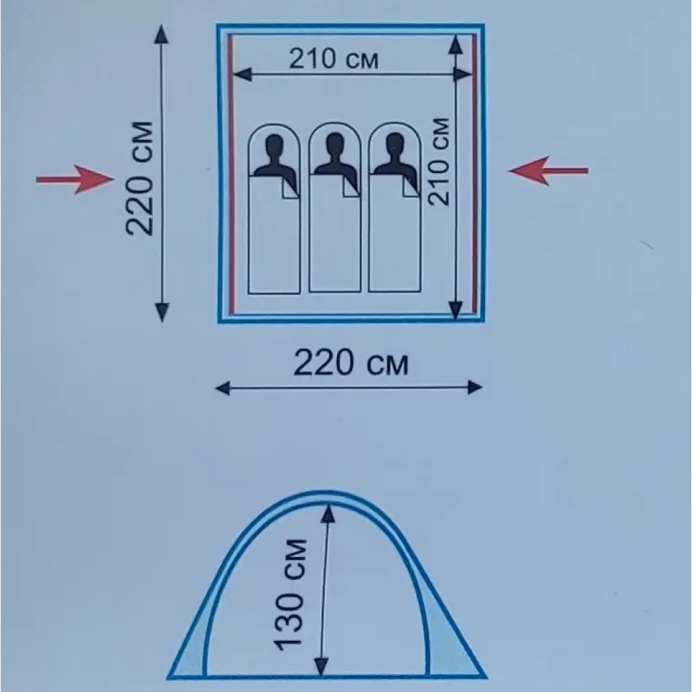 Намет Tramp Swift 3 (v2) зелений UTRT-098