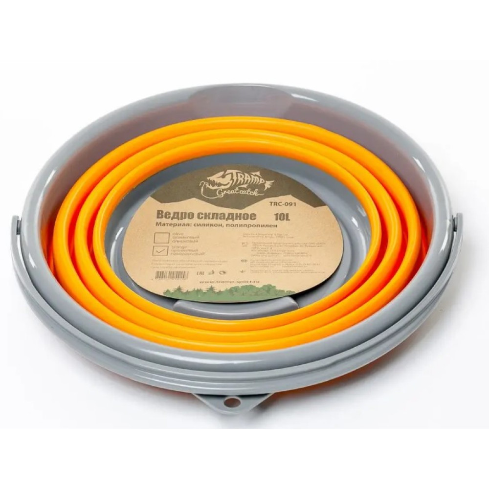 Відро складане Tramp 5 л Помаранчевий TRC-092-orange