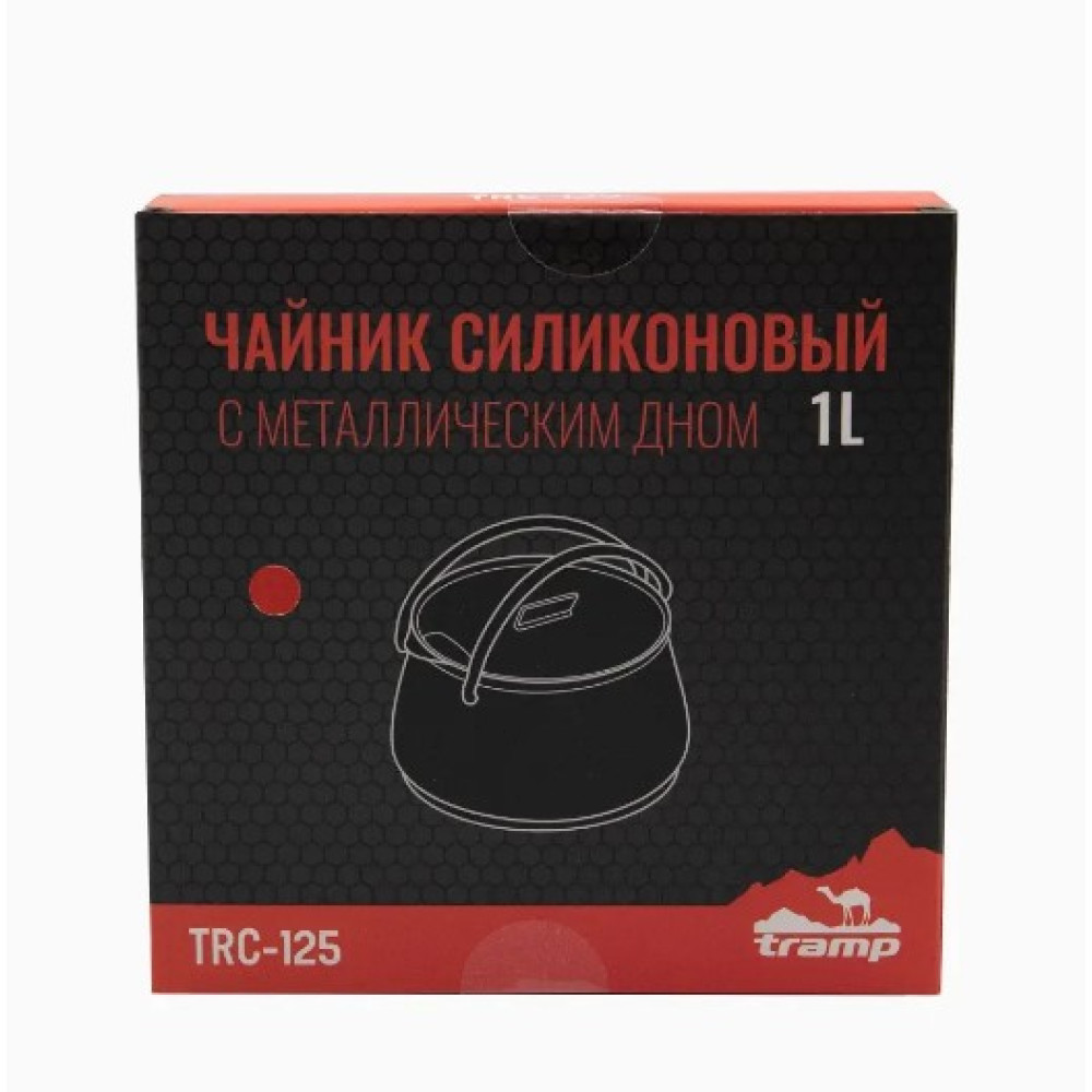 Чайник Tramp з металевим дном 1л Червоний TRC-125-terracota