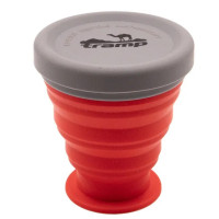 Склянка складна силіконова Tramp з кришкою 200 мл TRC-126-terracota