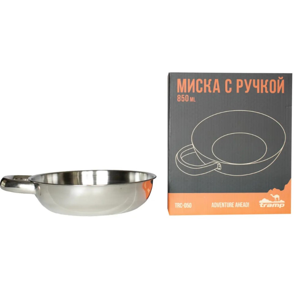 Миска Tramp нержавіюча з ручкою UTRC-050