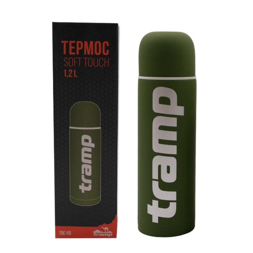 Термос Tramp Soft Touch 1,2 л Зелений UTRC-110-khaki
