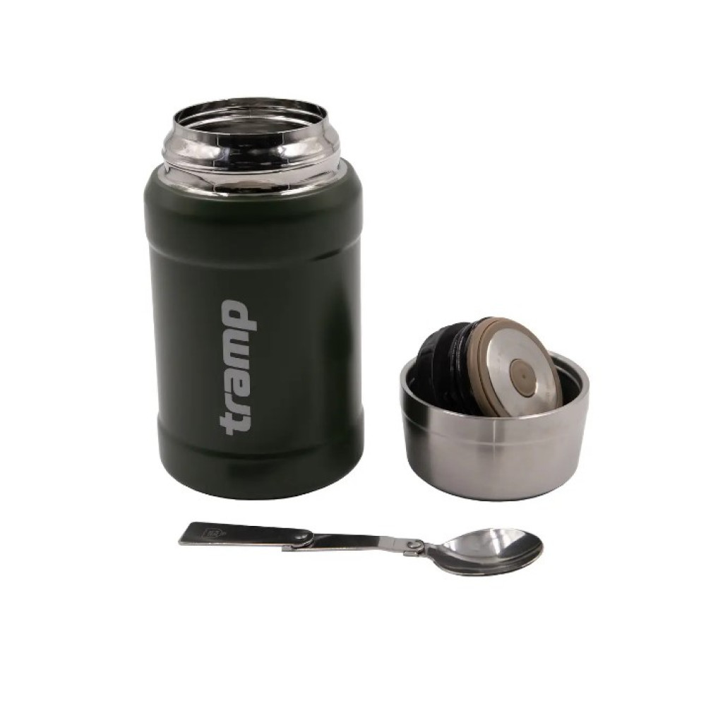 Термос Tramp харчовий 0,8 л у чохлі Оливковий UTRC-132-olive