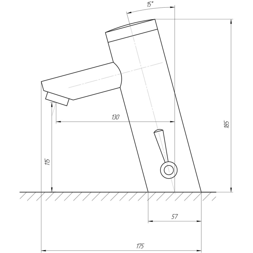 Кран-дозатор для раковины Tremolada инфракрасный TREMO-8503