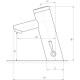 Кран-дозатор для раковины Tremolada инфракрасный TREMO-8503 BATTERY