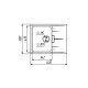 Гранитная мойка для кухни VALESO ZIRKONE 6250 матовая Черная (SP000046801)