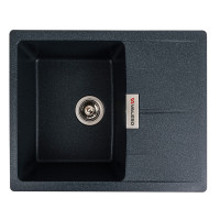 Гранітна мийка для кухні VALESO ZIRKONE 6250 матова Антрацит (SP000047333)