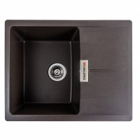 Гранитная мойка для кухни VALESO 6250 ZIRKONE матовая Темная скала (SP000047523)