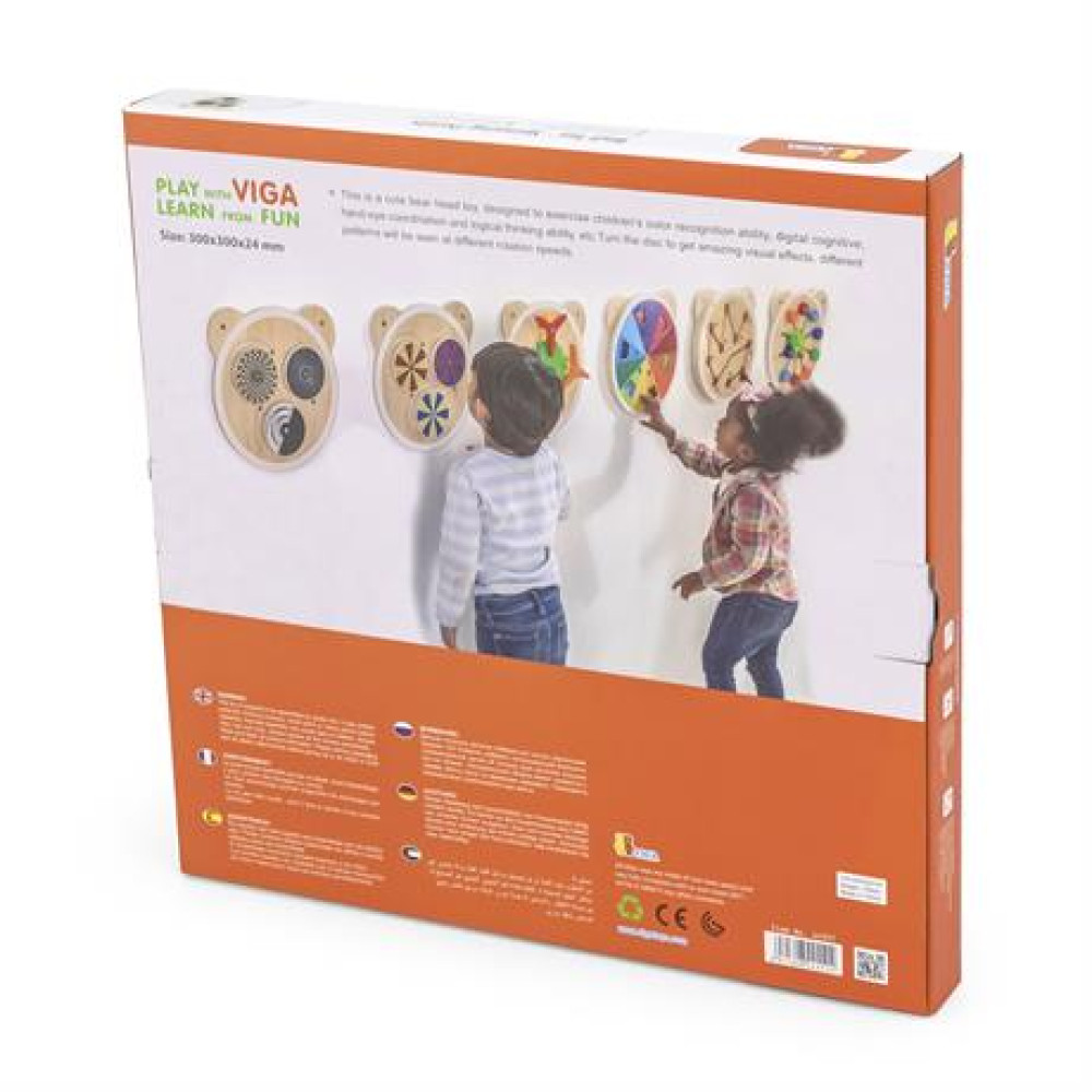 Бизиборд Viga Toys Веселые узоры (44551FSC)