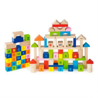 Дерев'яні кубики Viga Toys Алфавіт та числа 50288