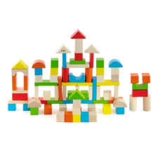 Деревянные кубики Viga Toys Цветные блоки 50333