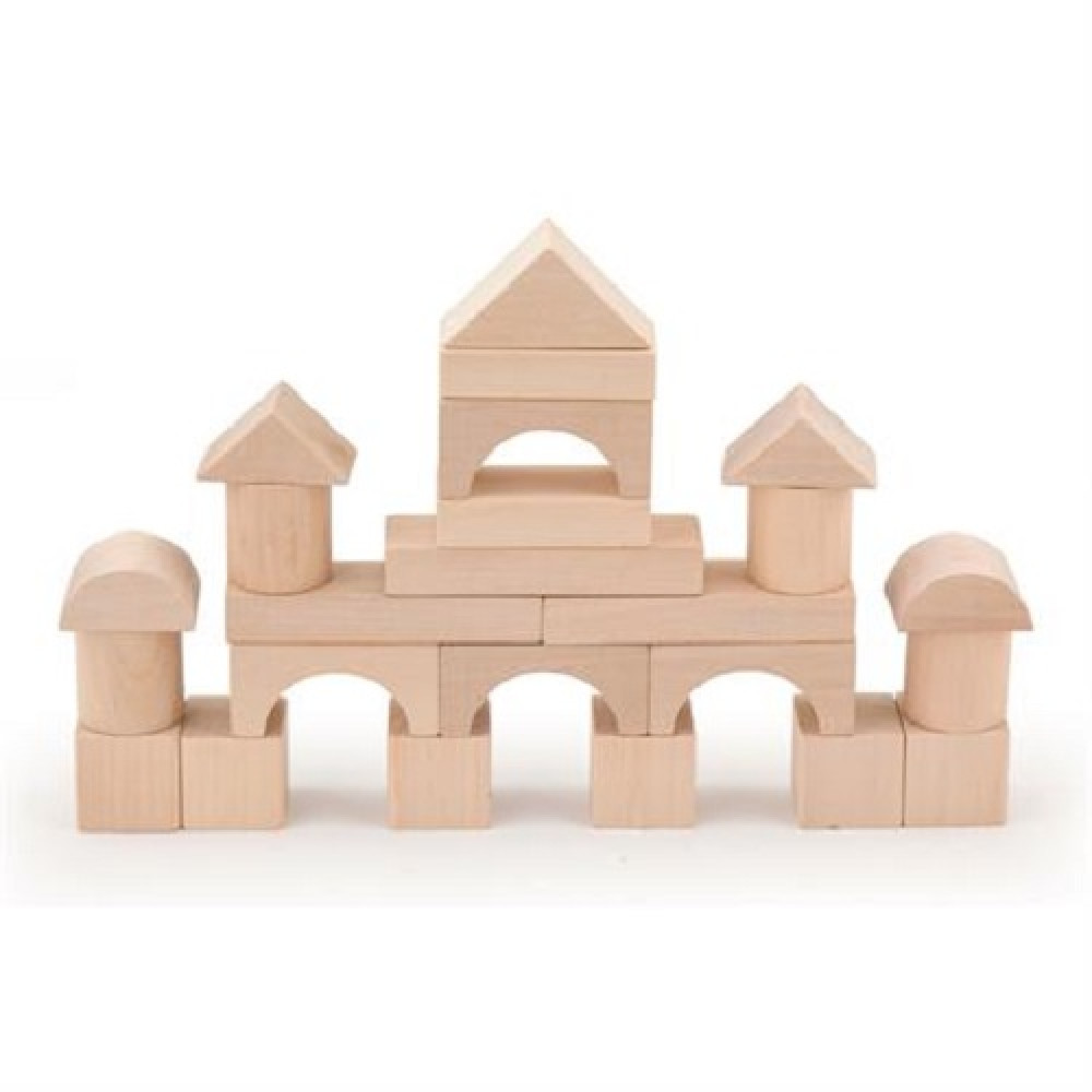 Дерев'яні кубики Viga Toys незабарвлені (51623)